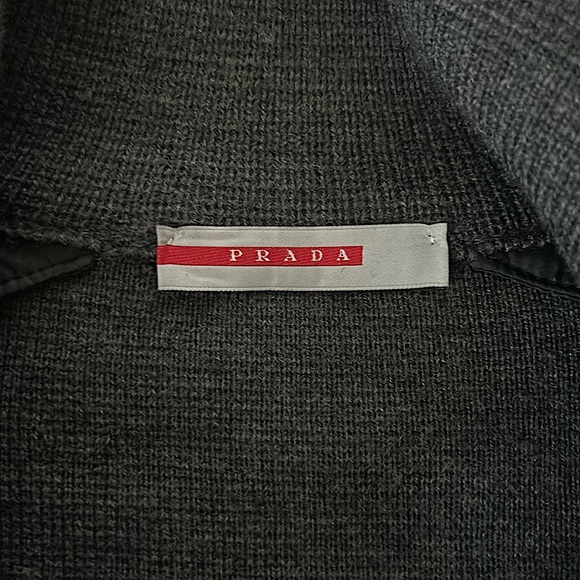 Prada Authenticated Charcoal Gray Wool Zip Up Jacket Coat **Sz 38/US Sz 2**🌺🌺 - Picture 6 of 7